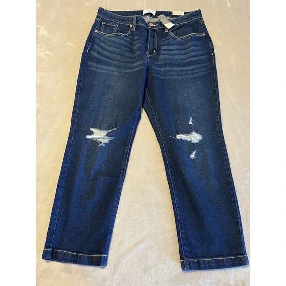Lane Bryant Jeans Women’s 16‎ NWT Signature Fit Slim Straight Leg Mid Rise Ankle - Picture 1 of 8